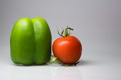 Tomate und Paprika