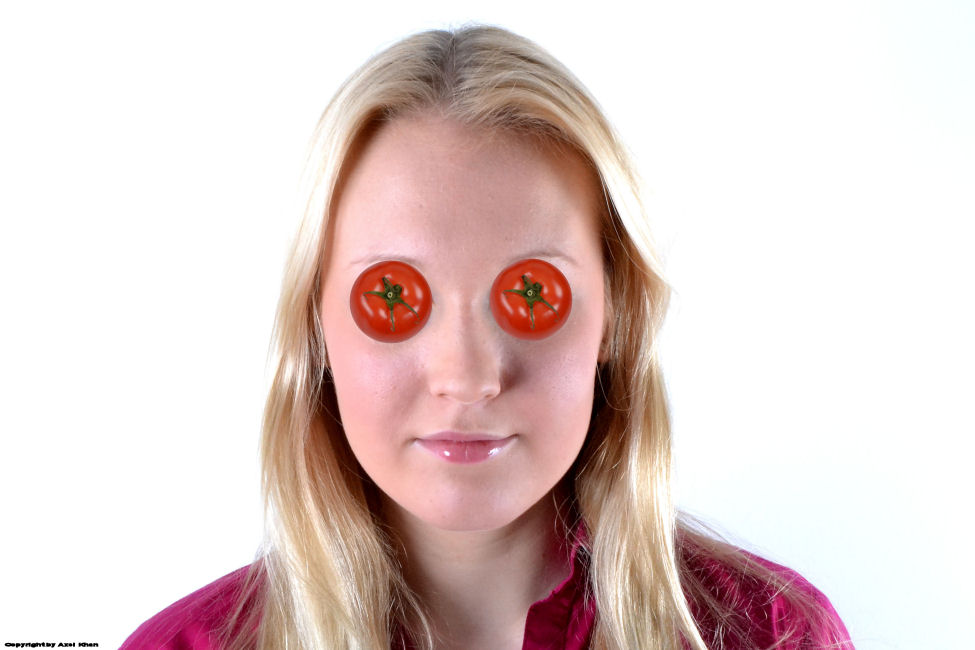 Tomaten auf den Augen