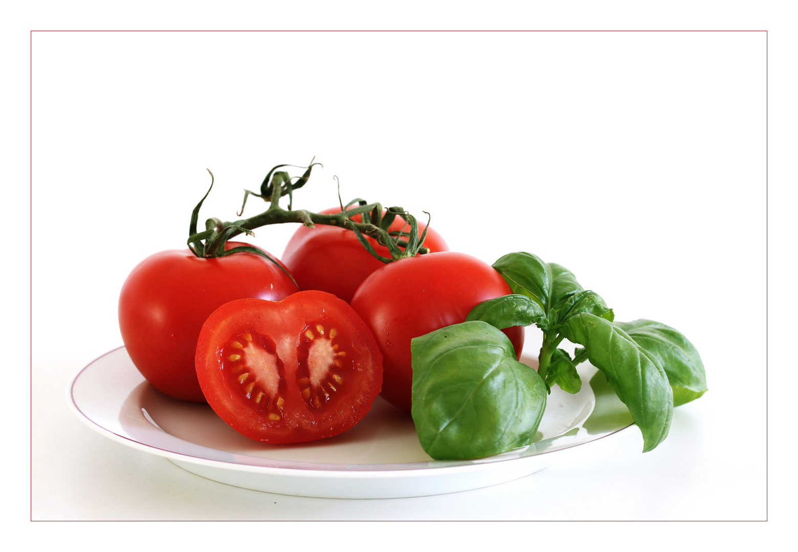 Tomaten + Basilikum