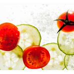 Tomaten und Gurken