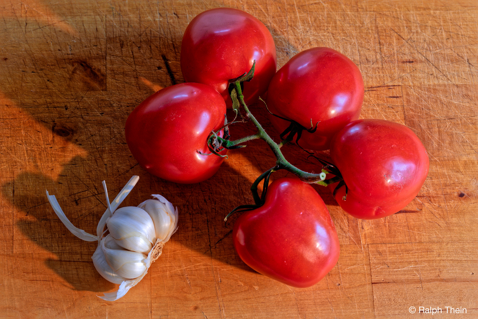 Tomaten und Knoblauch