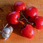 Tomaten und Knoblauch