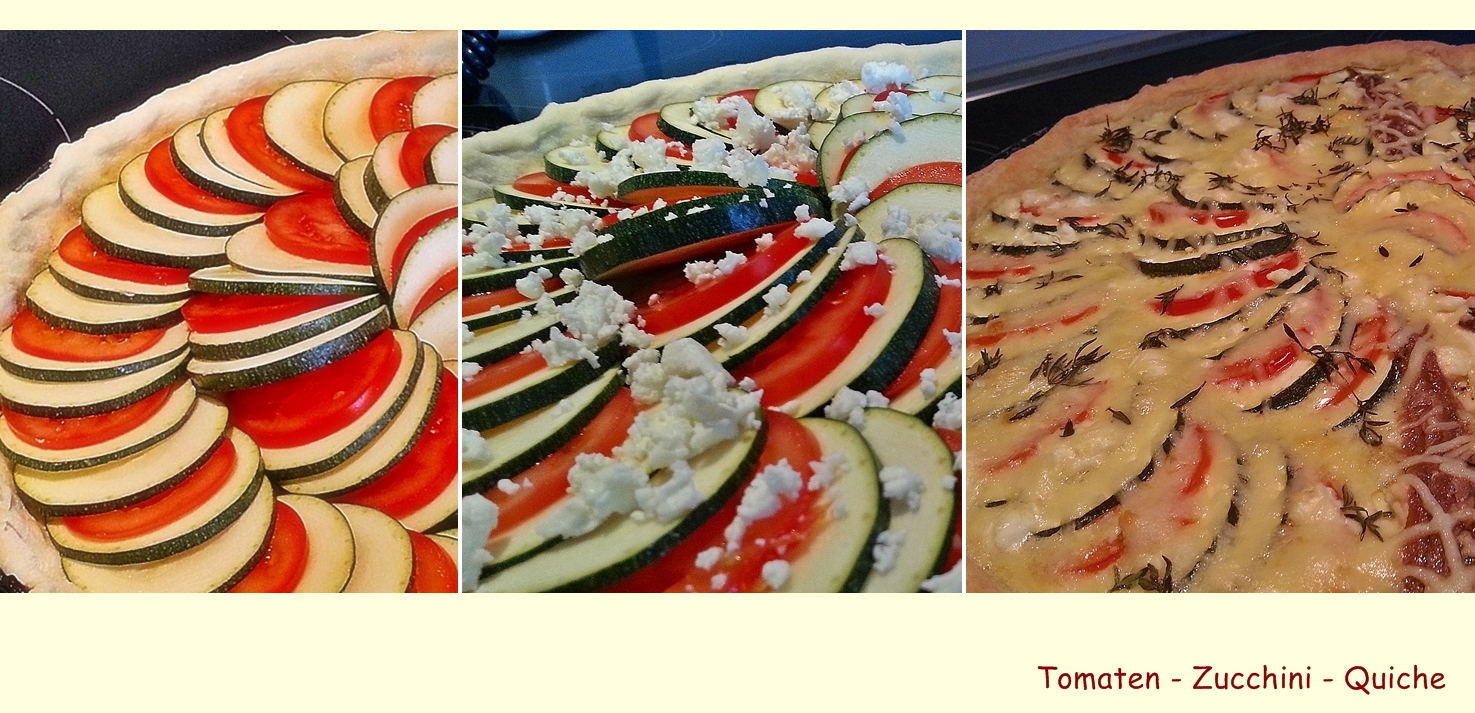 Tomaten-Zucchini-Quiche