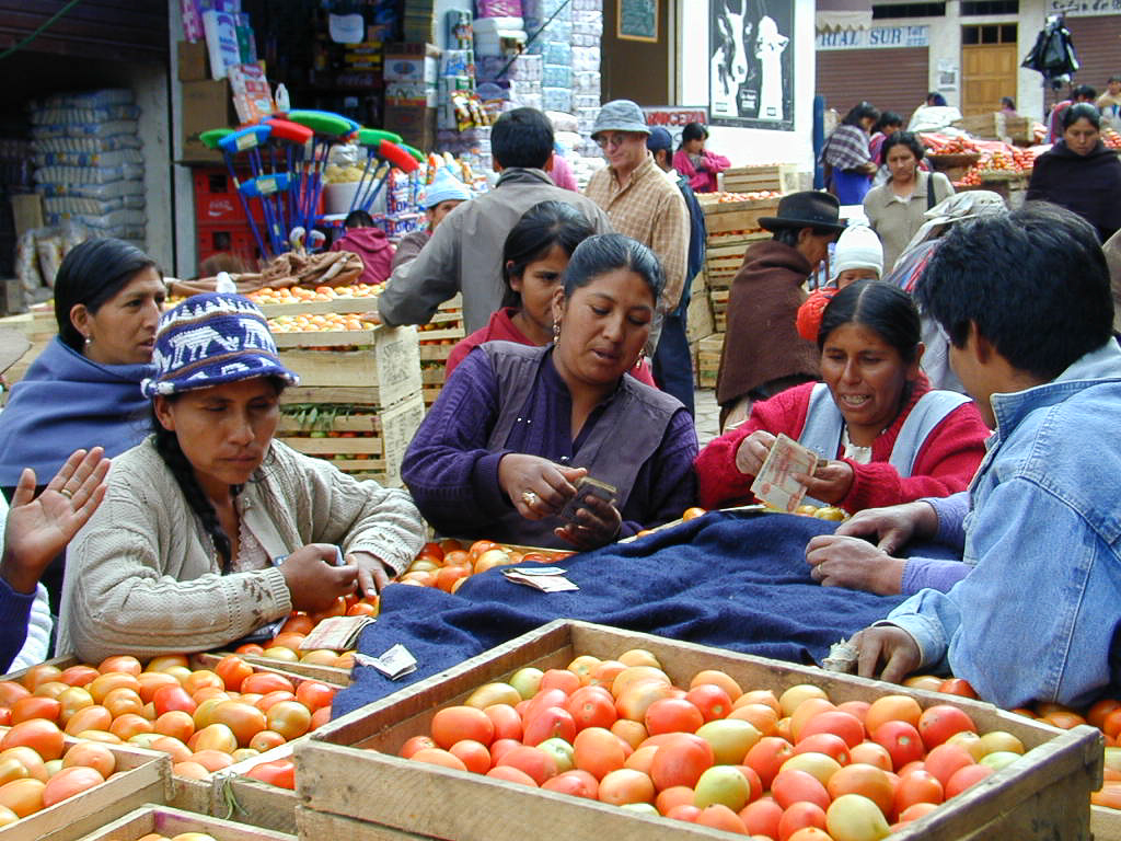 Tomatenhandel in Sucre