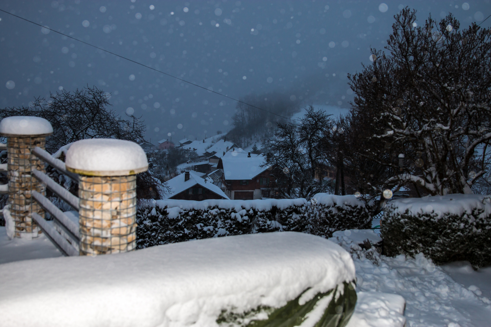 Tombe la neige.