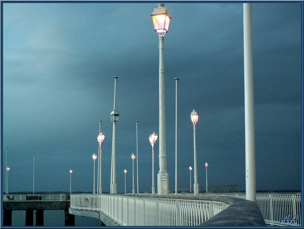 Tombée de nuit de mer