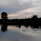 Tombée de nuit sur le lac