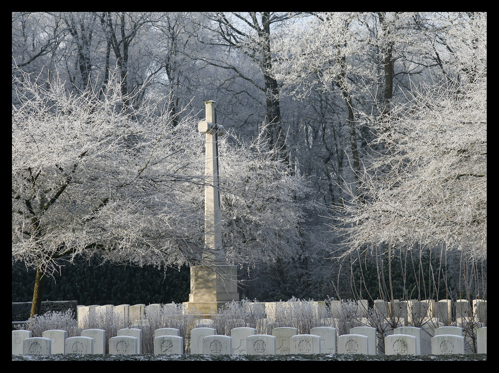 Tombes sous le givre