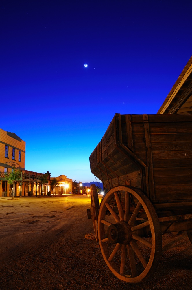 Tombstone @ night