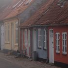 Tondern , Altstadtstrasse im Nebel