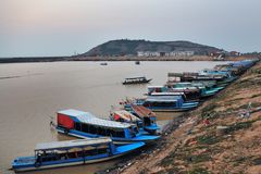 Tonlé Sap harbor Chong Khneas near Siem Reap