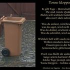 "Tonne kloppen"