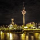 Tonnenhof Bremerhaven bei Nacht HDR