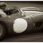 Tony Brooks and Sir Stirling Moss in 1959 Le Mans winning Aston Martin DBR 1