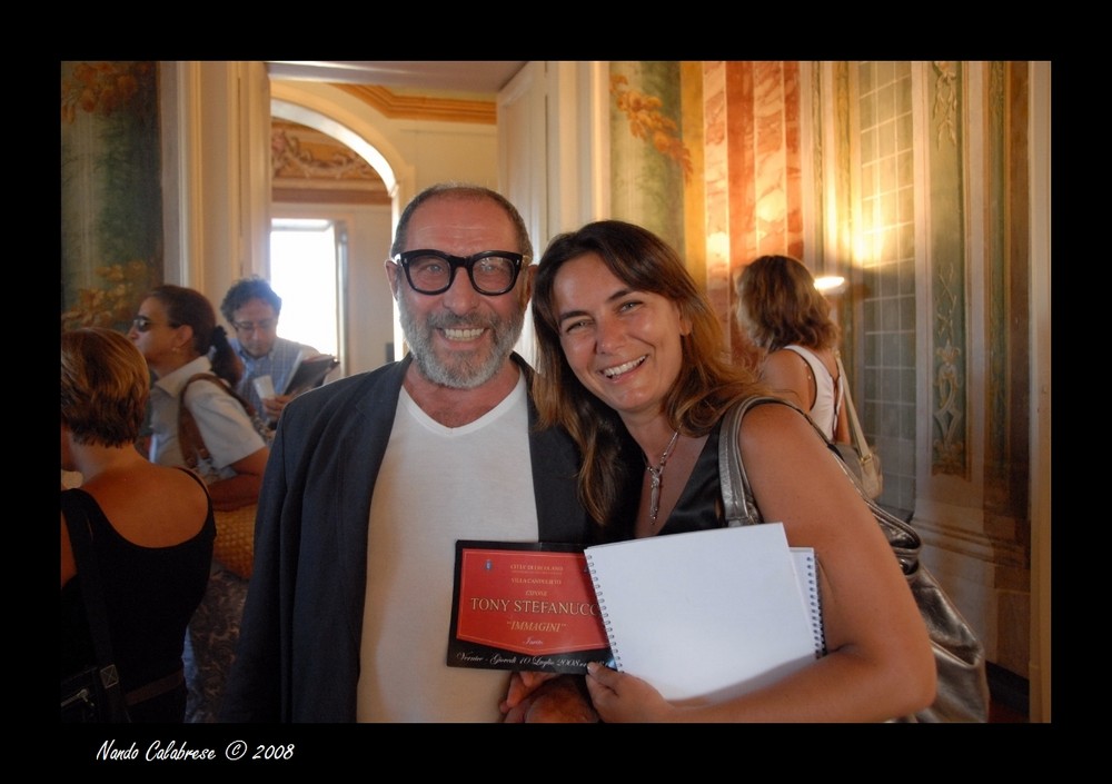 Tony Stefanucci - Mostra Immagini - Il Maestro e l'Assessore alla cutura di Ercolano