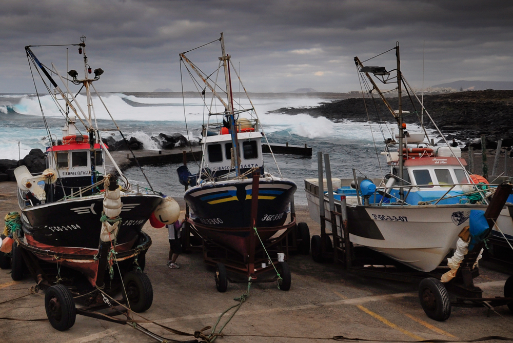 Too stormy to fish