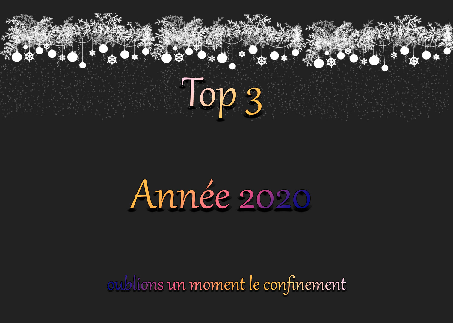 Top 3 année 2020 