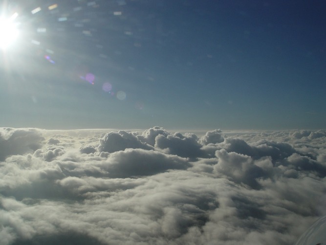 top of clouds at 6500ft msl