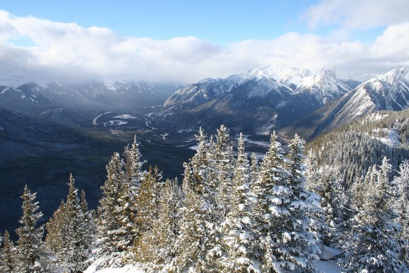 Top of Sulphur Mountain view, Banff, Canada