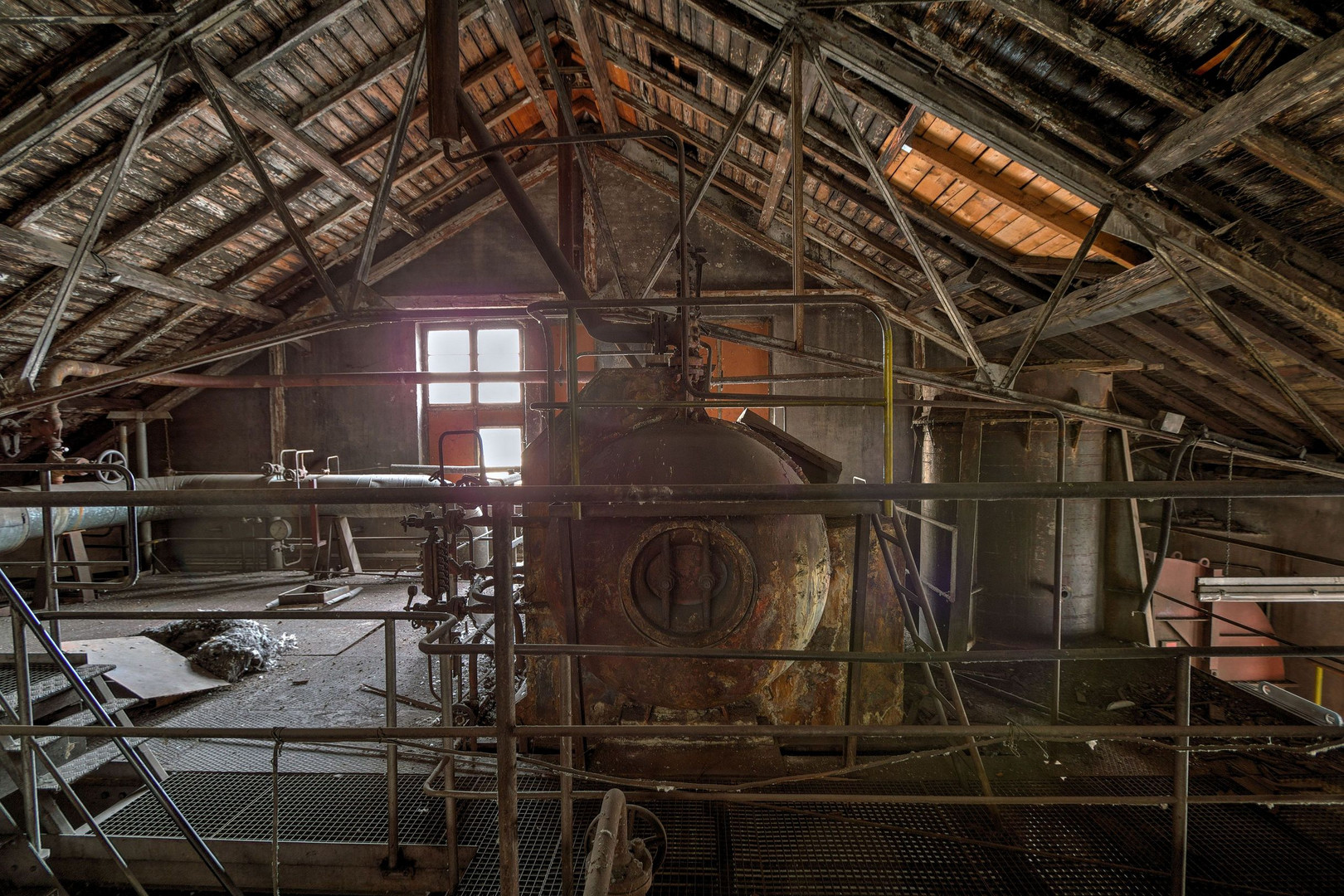 Top of the boiler