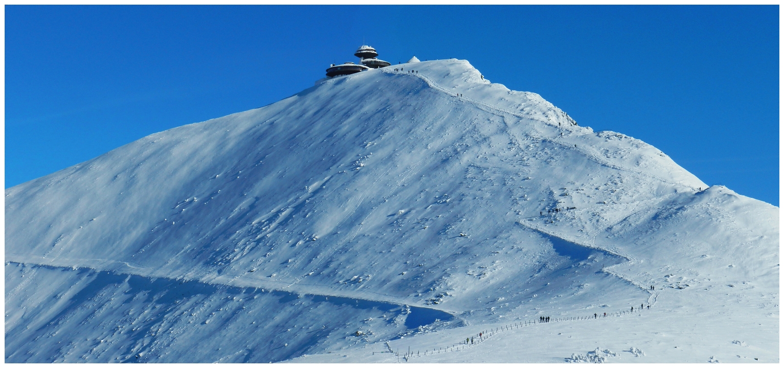 Top of the mountain Snezka