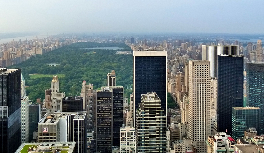 ...Top of the Rock - Blick auf den Central Park...