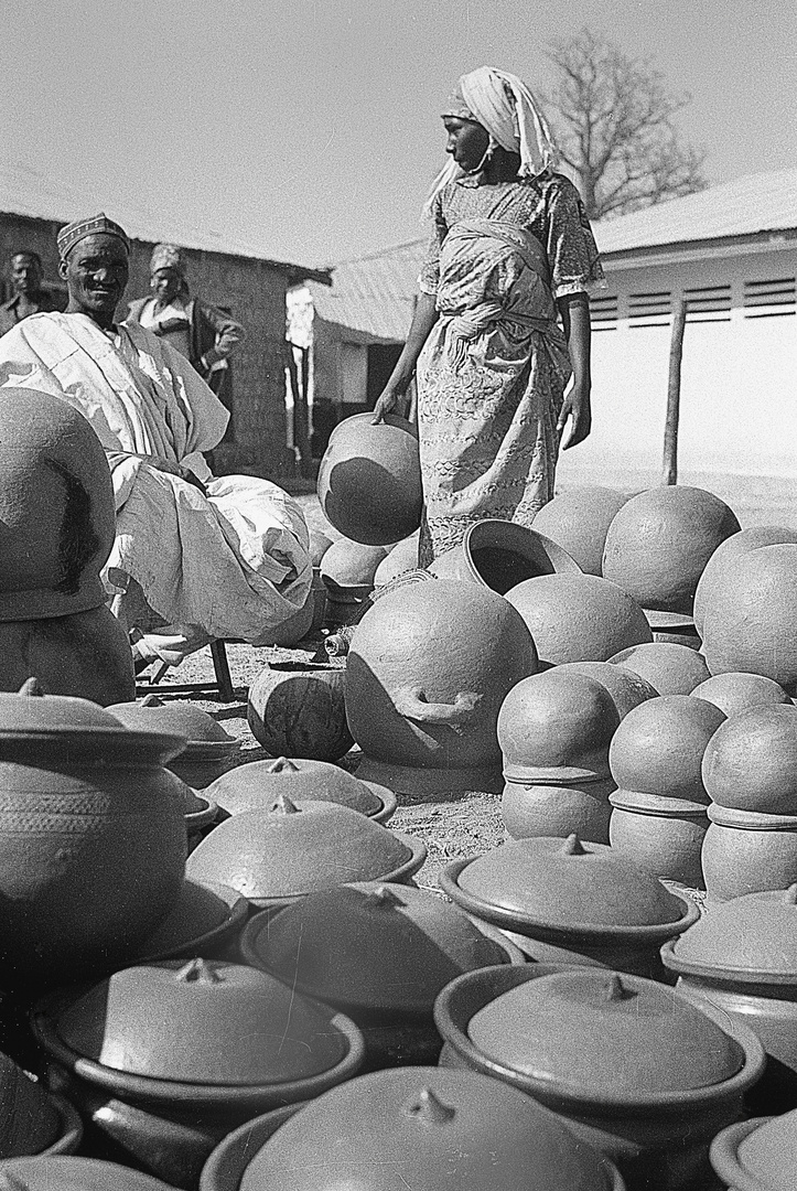 Topfmarkt in Maiduguri, Nigeria