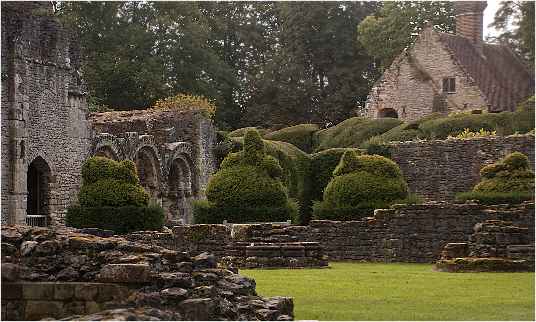 Topiary at Wenlock Priory