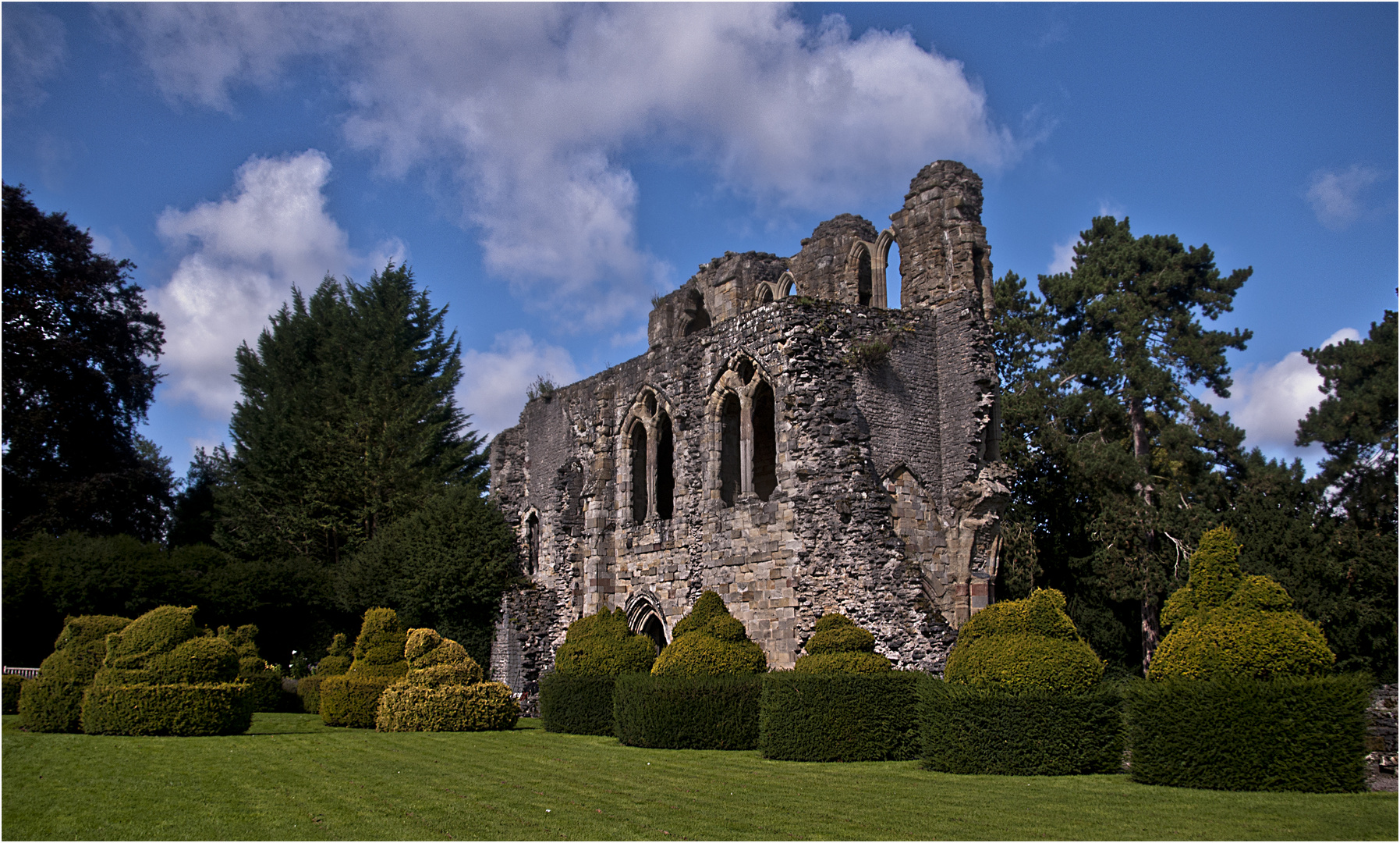 Topiary at Wenlock Priory