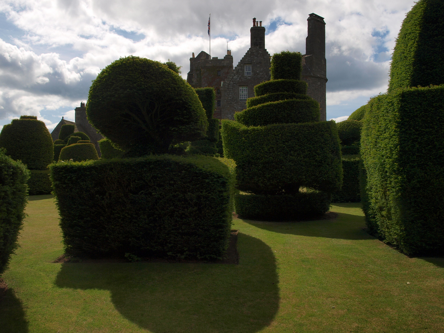 Topiary in Earls Hall Castle