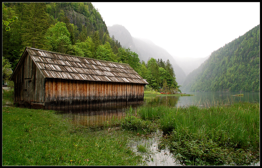 Toplitzsee mit Bootshaus