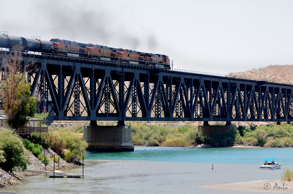 Topock, BNSF-Brücke über den Colorado