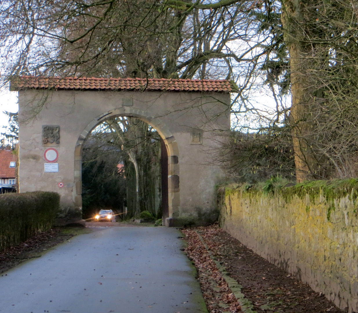 Tor am Schloss in Barntrup