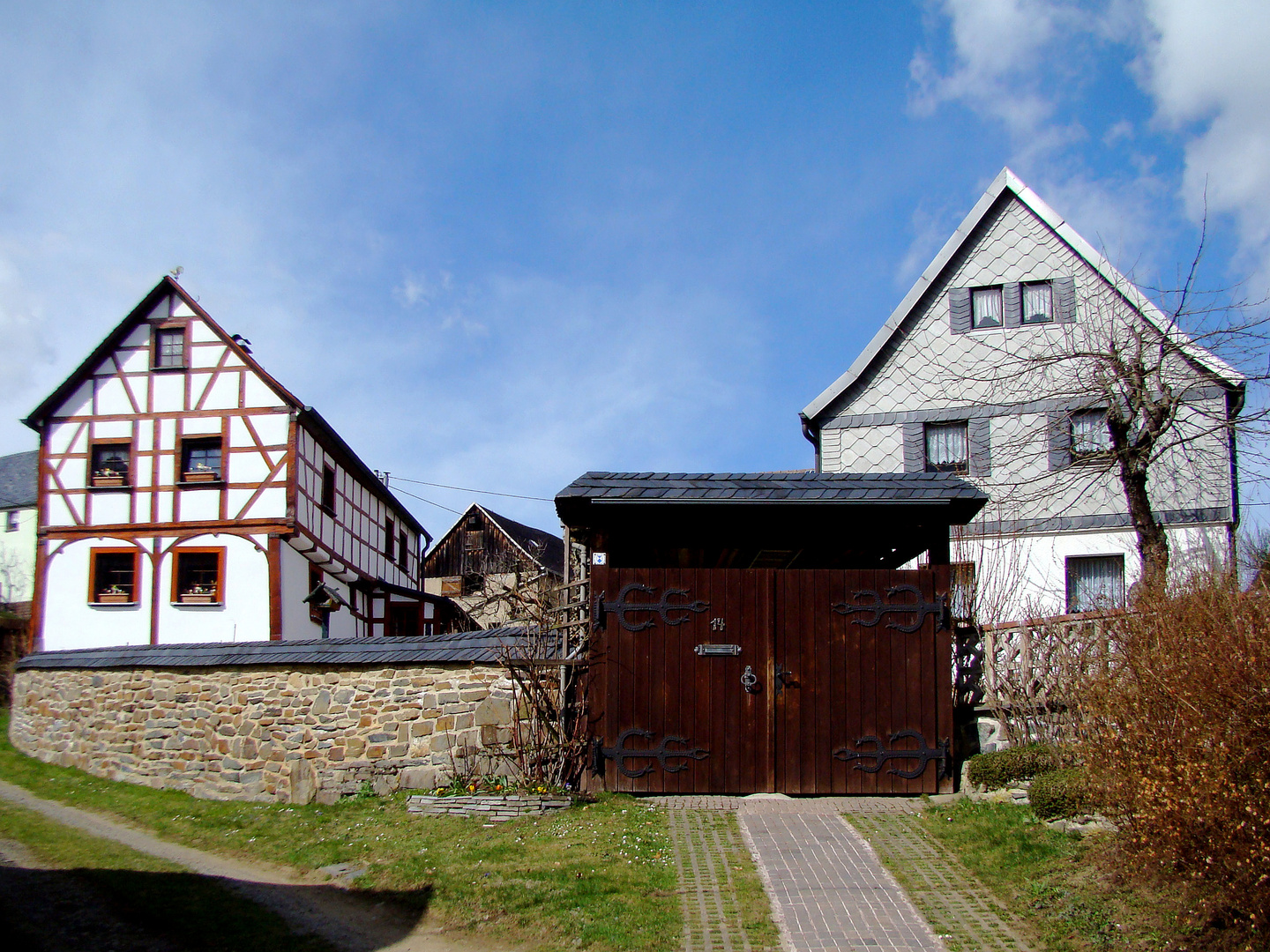 Tor und Hof in Thossen / Vogtland