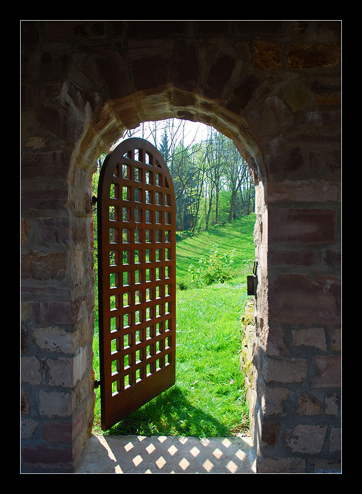 Tor zum Garten Foto & Bild weltanschauung, klösterliches