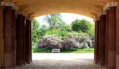 Torbogen am Schloß von Belvedere in Weimar