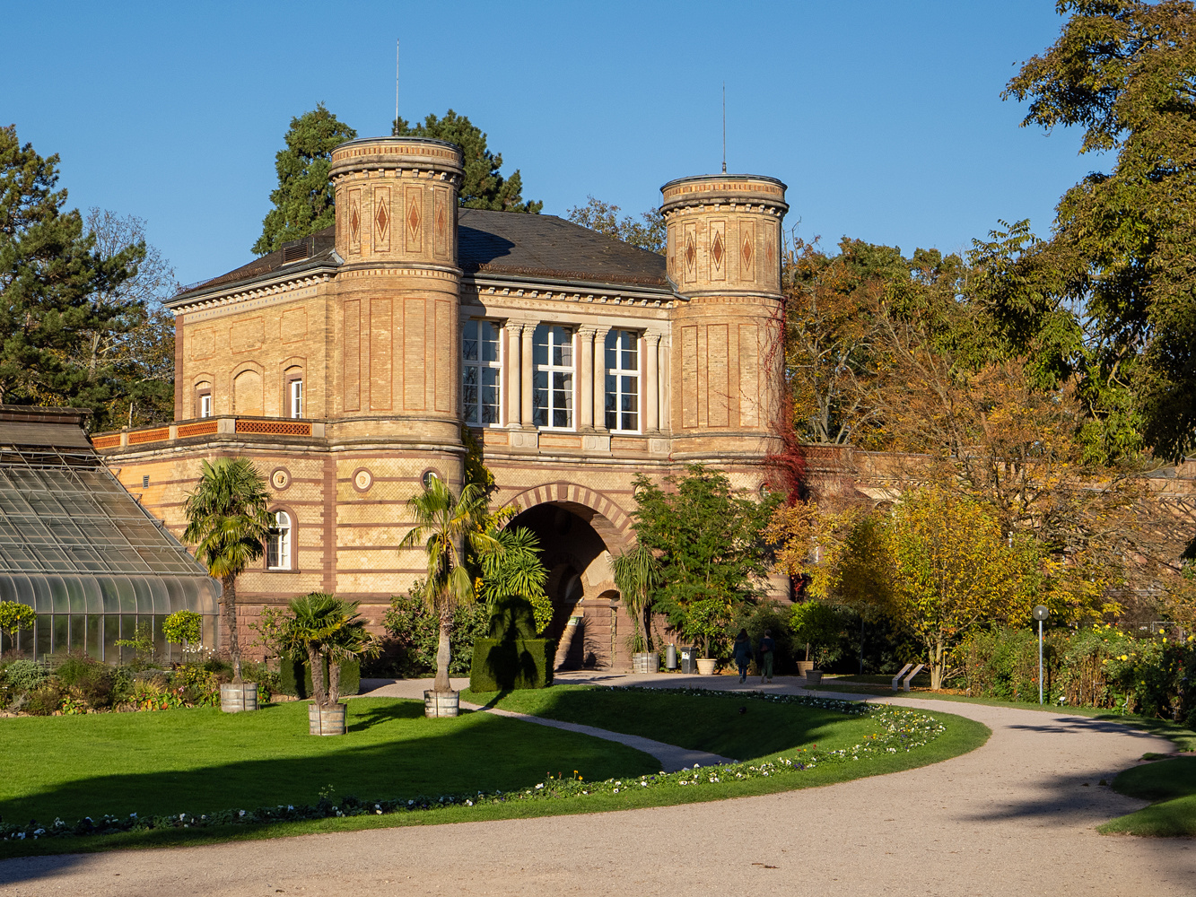 Torbogengebäude, Botanischer Garten Karlsruhe Foto & Bild architektur