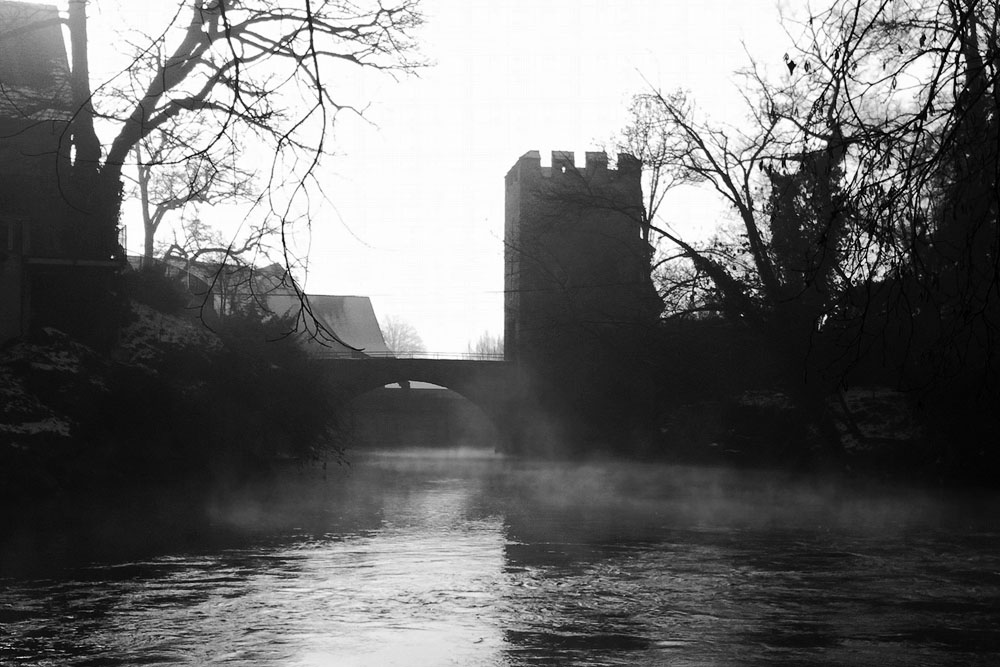 Torbrücke Zwingen in Winterstimmung