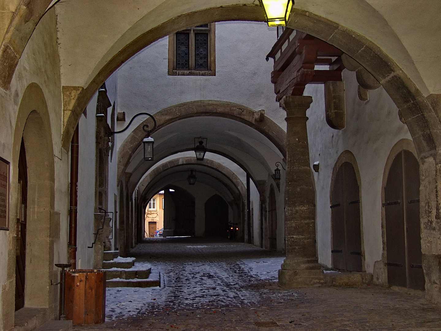 Tordurchfahrt in der Altstadt von Rothenburg ob der Tauber