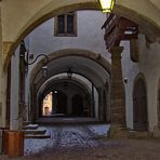 Tordurchfahrt in der Altstadt von Rothenburg ob der Tauber