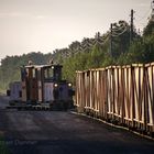 Torfbahn im Morgenlicht