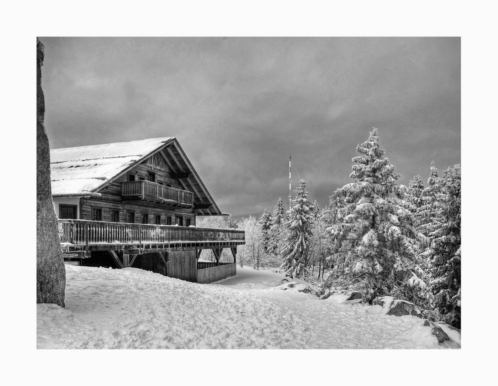 Torfhaus - Harz " mit blick zur Sendeanlage "