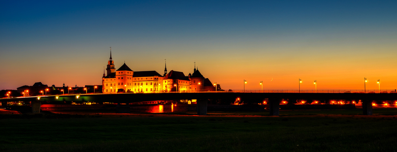 Torgau bei Nacht