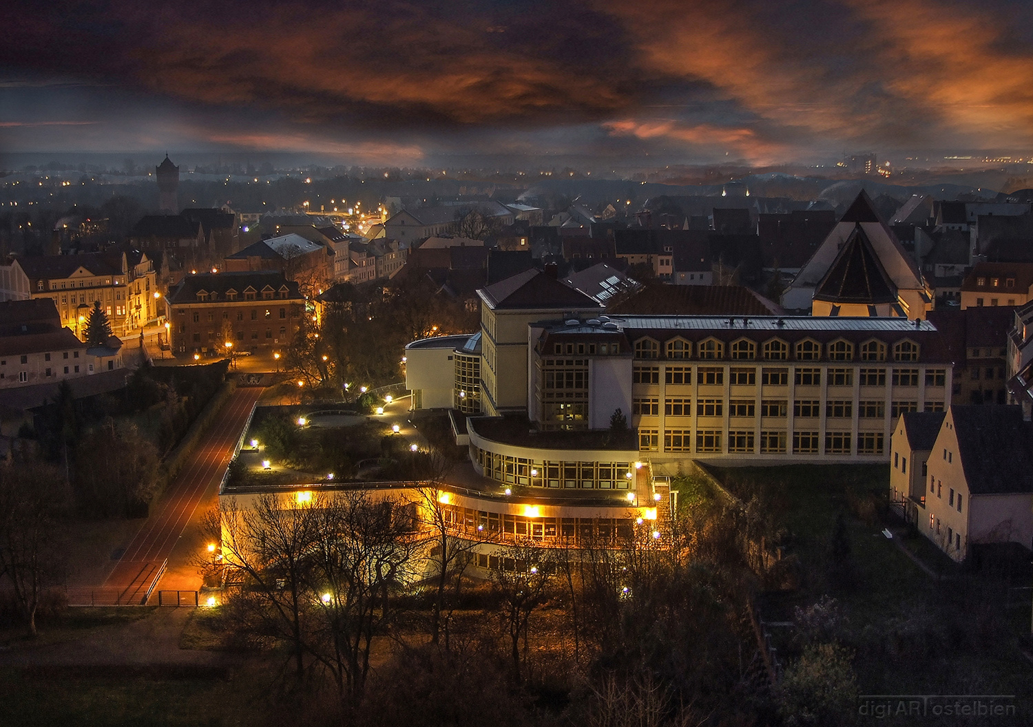 Torgau bei Nacht