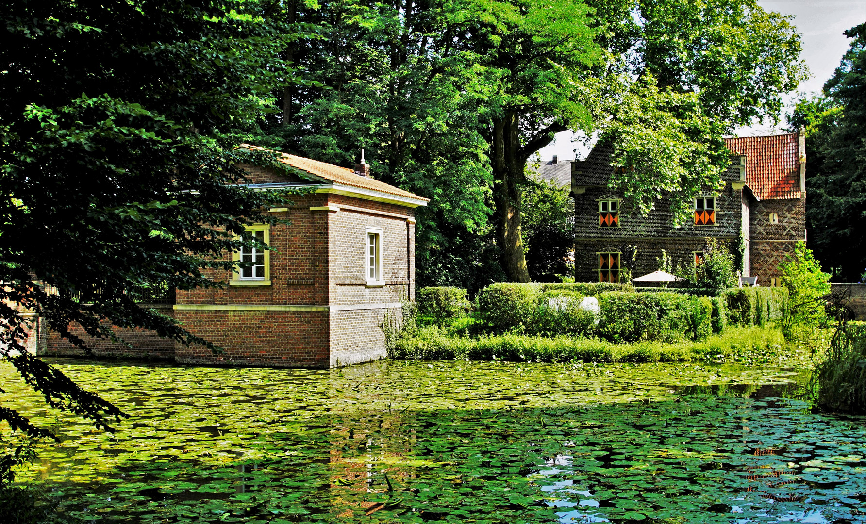 Torhaus und Vorburg von Haus Steinfurt.