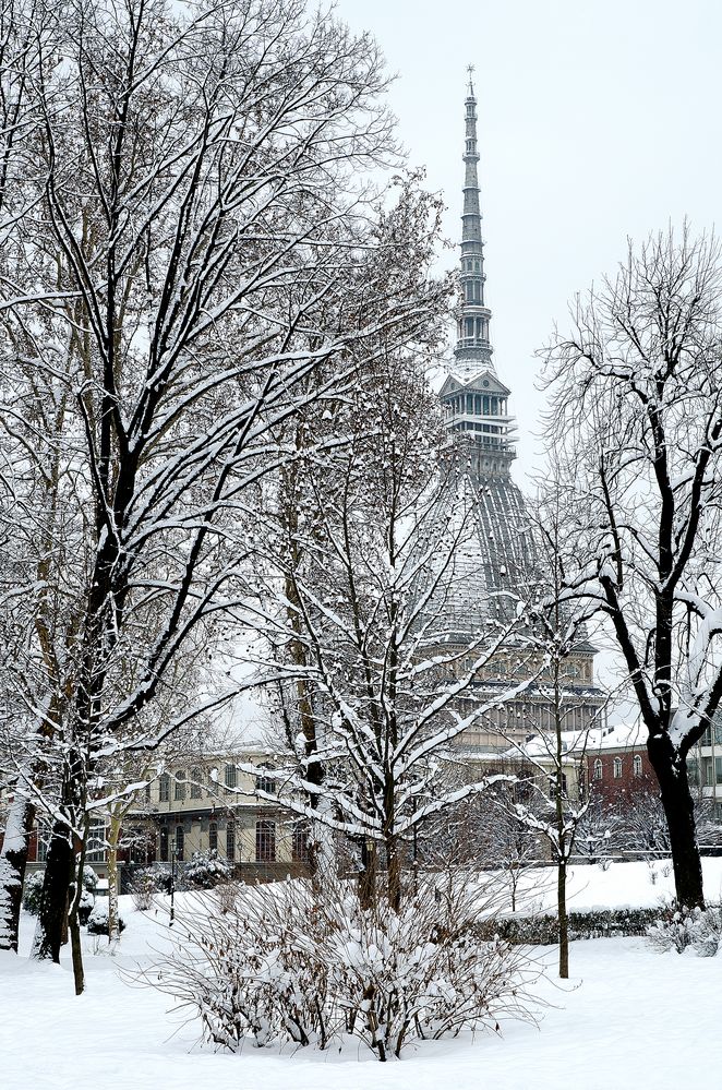 Torino sotto la neve