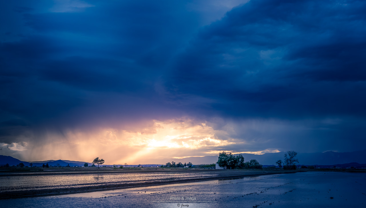 Tormenta en el Delta del Ebro