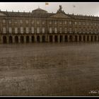 Tormenta en El Obradoiro.