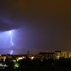 TORMENTA en Valladolid. Rayo junto a la Catedral