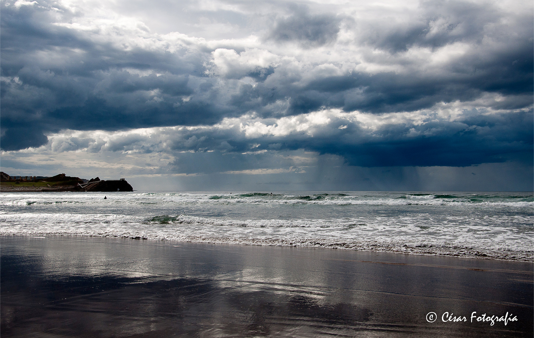 Tormenta sobre el Cantábrico